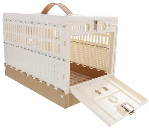 Gabbia pieghevole per piccioni in plastica Abs, gabbia per addestramento e trasporto per uccelli, design compatto e sicuro con vassoio estraibile, ideale per l'allenamento e uso domestico