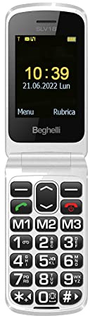 Beghelli - Telefono Salvalavita SLV18 per Anziani, Conchiglia gsm con Tasto SOS, Grandi Tasti, Display 2.4, Chiamata Rapida, Leggero, Multifunzione, Servizio 24/24, Fotocamera