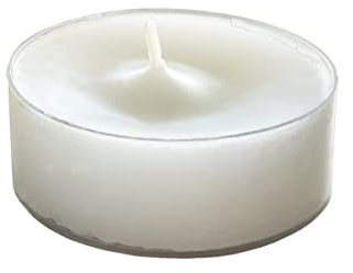 wiedemann kerzen Maxi lumini bianchi in confezione trasparente, 8 ore, 21 x Ø 56 mm, 12 pezzi