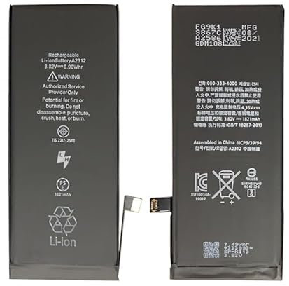 Genérico Battery A2312 for Apple iPhone SE 2020 1821 mAh Large Capacity Internal Replacement