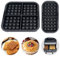 2 Stück Waffeleinsatz für Philips Airfryer Dual Basket 3000 Zubehör Luftfritteuse, Wiederverwendbarer Silikon Multifunktionales Silikonpad Staubdicht und Leicht zu Reinigen
