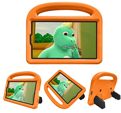 Resa med surfplatta Tablet Case Compatible with Samsung Galaxy Tab A7 Lite 8.7 T220 / T225 2021 Silikonväska Compatible with barn, Compatible with barn chocktäta lättviktigt droppskyddat stativ tablet
