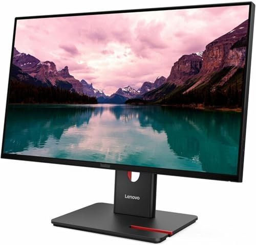 Lenovo ThinkVision T24-40 24 Full HD LED Monitor - 16:9 - Raven Black - 23.8 Display - In-Plane Switching Technology (IPS) - WLED Backlight - 1920 x 1080-16.7