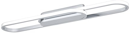 EGLO LED-lampa taklampa oval Conivarena, takarmatur vardagsrum | metall i kromlook, varm- till kallvit, 69 cm