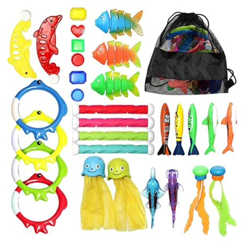 Palaufr Juguetes De Buceo para Piscina,Suministros para Jugar Bajo El Agua,Juguetes Submarinos - para Fiestas De Verano Eventos Temáticos Reuniones Familiares En El Jardin Playa