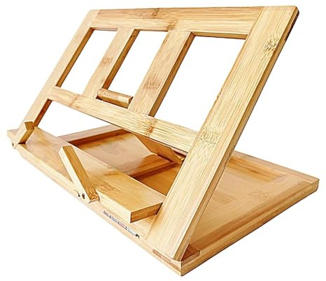 drburpily Professionellt notställ, bärbara tillbehör, förvaring av noter och recept på språng, vilket är tillräckligt rymligt, professionellt elektroniskt keyboardstativ , brun , 33.5x23.5x2.5 cm