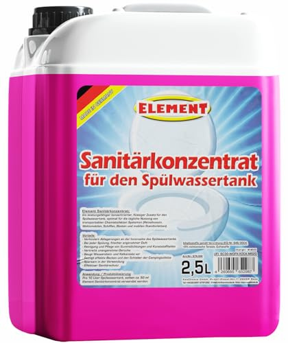 Sanitetsvätska för disktank I 2,5 liter I sanitetskoncentrat campingtoalett I färskvattentillsats I spolvattentillsats I sanitetstillsats för campingtoalett