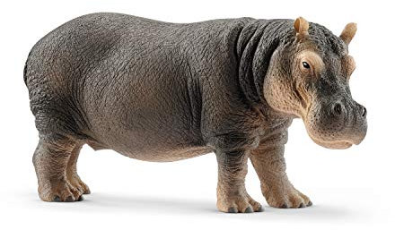 SCHLEICH WILD Life | Flusspferd 14814 | detailgetreue Tierfiguren | Zoo Spielzeug | tolles Geschenk für Jungen und Mädchen | Deko für Geburtstag | Spielfigur ab 3 Jahren | 13 x 5 x 6 cm