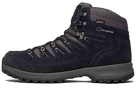 Berghaus Men's Explorer Trek Gore-Tex Waterproof Walking Boots | Highly Breathable | Extra Cushion, Navy/Grey, 9