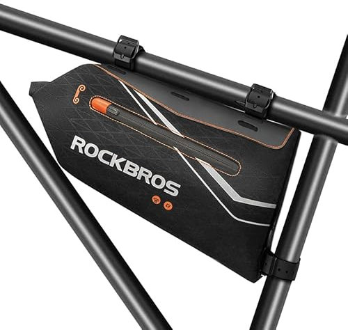 ROCKBROS Fahrrad Rahmentasche wasserdichte Fahrradtasche Rahmen 3,5L Dreiecktasche Schwarz für Moutainbike Rennrad