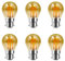 HUAMu B22 LED Lampadine, Lampadine a incandescenza a LED, 4 W (equivalente 40 W), B22 Candelabro, Amber Glow, 2200 K, confezione da 6 (P45 2200K)