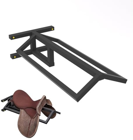 Soporte sillas de montar Soporte De Pared Para Una Sola Silla De Montar, Soporte Portátil Para Almohadillas De Silla De Montar Inglés Y Western, Accesorios Para Cuadras Y Establos(1 Pack)