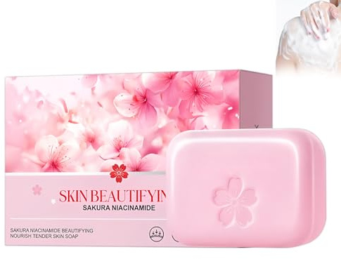 Sapone Di Ciliegio 100g, Sapone Solido Corpo, Idratanti Di Origine Naturale, Profumo Naturale, Peeling, Pulizia Profonda Con Balsamo per La Pelle, Delicato