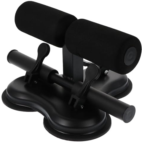 POPETPOP Portable Sit up Assistant Bar with Suction Cup Mount for Home Workout, Metal Sit Foot Holder, Safe and Stable Adjustable Crunches Aid for Sports and Sit-ups