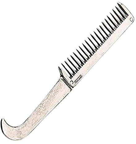 Roma Hoof Pick & Mane Comb One Size Aluminium