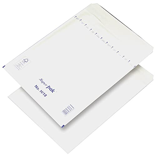 Sobres autoadhesivos forrados de burbujas HK H18 270 x 360 mm/290 x 370 mm, 100 unidades, color blanco, sobres y accesorios de envío/tipo-burbuja autoadhesiva/tipo-HK/color-blanco/formato-H18