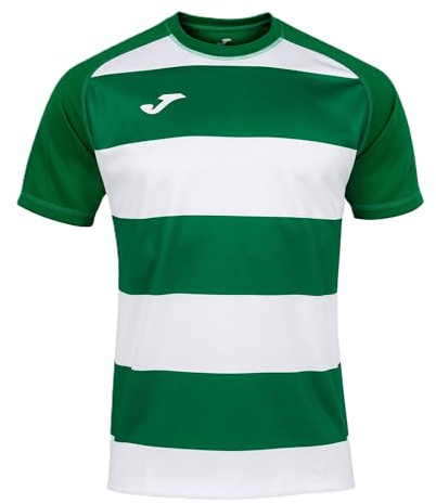 Joma - Camiseta Manga Corta prorugby II, Talla XL, Color Verde Blanco