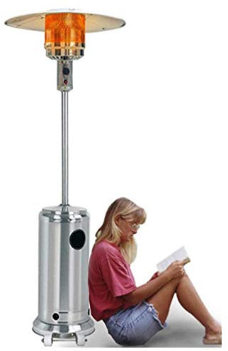 Chauffe-terrasse, parasol, chauffage extérieur à gaz avec roues, chauffage de terrasse commerciale, poêle avec soupape de réduction de pression et tuyau, gaz liquéfié little surprise