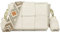 EINYNIUER Leder Crossbody Bag Damen Moderne Taschen mit breitem Schultergurt Umhängetasche Kleine Weiß Mode-Multi-Pocket-Tasche mit austauschbaren Schultergurten…