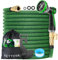 KETTOYA 100FT Expandable Garden Hose, Flexible Water Hose with 10-Pattern Spray Nozzle, Leak-Proof Retractable Heavy Duty Hose Pipe, 4-Layer Latex Core, Durable 3750D, Male Valve Connector, Kink-Free