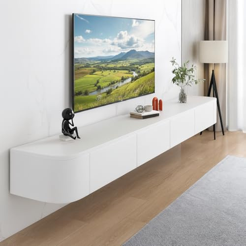 FGNIXLN Mobile TV Sospeso,120-240cm Tavolo per TV Moderno,Mobile Porta Televisore,Adatto per il Soggiorno e la Camera da Letto(160CM)