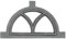 Fenster grau Stallfenster Eisenfenster Scheunenfenster Eisen 32cm Antik-Stil (c)