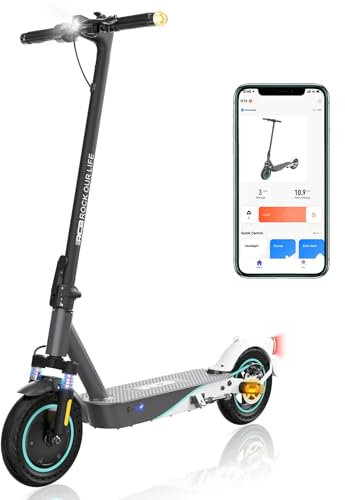 RCB R19 Electric Scooter Adult,Long-Range E-Scooter,Max 25km/h,Comfortable Shock Absorption,APP Connectivity,Foldable, Safe Braking System,LED Display, for Adults and Teenagers