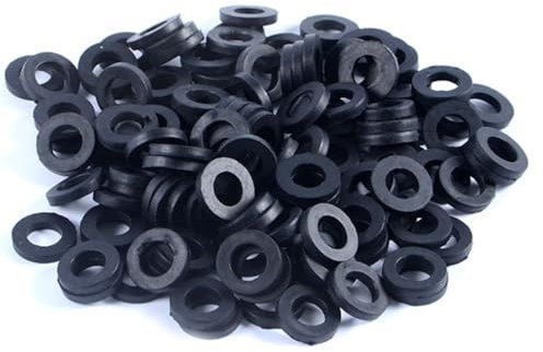 Schläfer 183315 | Set Guarnizioni per Aeratore M24x1 Rubinetto acqua Bagno e Cucina, Guarnizioni idrauliche in Gomma piatta per riduzione M24(i) x h 2.8mm - Conf. 50Pz