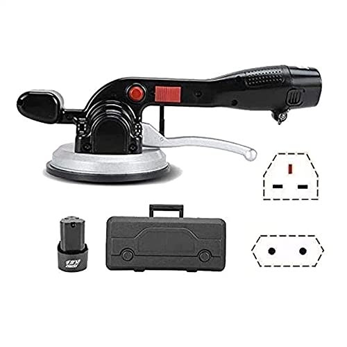 Piastrellista, livellatore Automatico per Piastrelle con Ventosa 6 velocità Regolabile Martello Elettrico per Piastrelle da 100 kg Vibratore Elettrico per Piastrelle Portatile (1 Batteria)