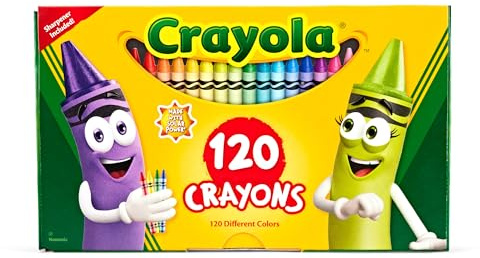 Crayola® Crayones estándar, colores surtidos, caja de 120 crayones
