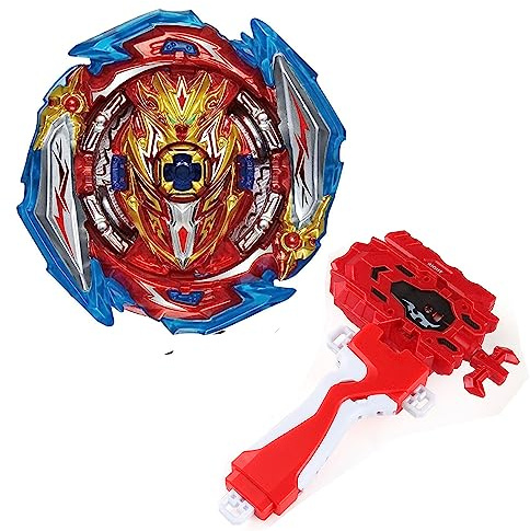 mlywd Gyros Toupies, Quadrive Metal Fusion avec Lanceur Starter Gyros de Combat Jouet Set B-173-01