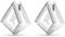 JETTE Damen-Creolen 925er Silber 66 Zirkonia One Size 88853776