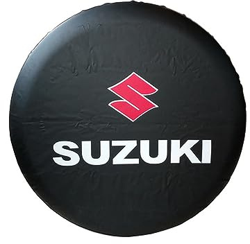 AYHYA Housse Roue de Secours pour Suzuki Jimny SX4 Swift Vitara, Antipoussière Housse de Pneu de Rechange, Housse de Pneu Voiture -Housse de Protection Pneu -Facile à Utiliser,15in