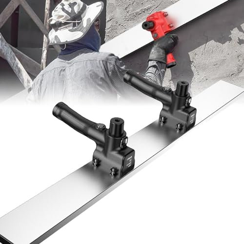 RèGle Nivellement Ciment Chape éLectrique Kit vibratoire pour Chape en béton, grattoir électrique pour béton, kit vibratoire pour Chape en béton, Outil de Finition pour béton, Outil