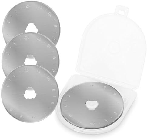 3 lame di ricambio da 45 mm, compatibili con taglierina rotante OLFA & PRYM