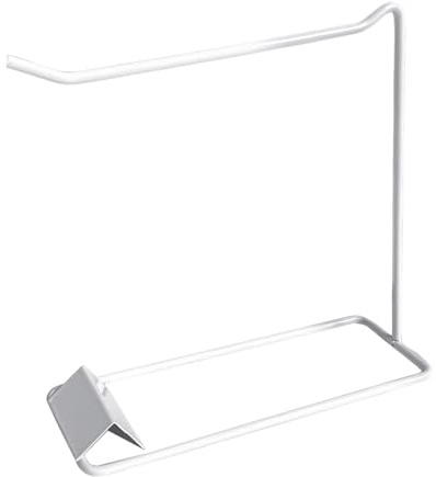 Baoblaze Espositore per Nail Art, espositore per Gioielli, Strumento di Pratica per vetrina, Robusto e Versatile, ripiano in Ferro 20x7,4x20 cm, Bianco