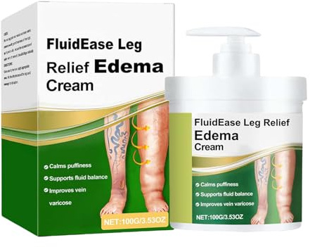Crema per Gambe e Edema, 100G Creme per il Trattamento di Edema Piedi Gonfi, Crema Idratante per Gambe e Edemi, Cremas Non Untuosa Sindrome Delle Gambes Senza Riposo, per Tutti Tipi Pelle