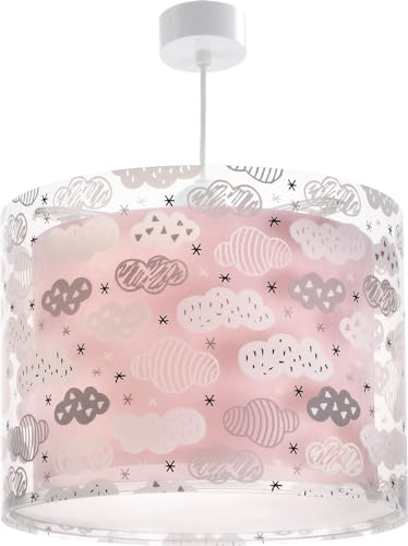 Dalber Lámpara Techo Colgante Infantil Clouds Nubes Rosa 41412MS E27