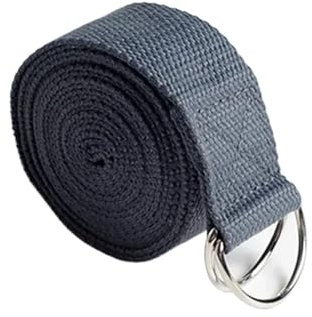 Yogabelt 1,8 m x 3, cm justerbart yogabälte med D-ringspänne ger flexibilitet för yogaträningsbälte av stretchbomull för stretchövningar (Color6)