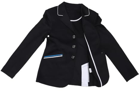 Luqeeg Abrigo Ecuestre para Niños, Chaqueta de Equitación Elegante, Ligera y Transpirable, Chaqueta de Equitación de Competición de Entrenamiento con Diseño Duradero, Ideal para Todos los Jinetes,