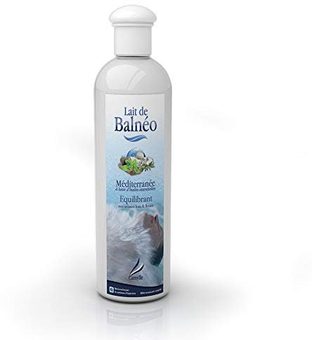 Camylle - Leche de Baño Méditerranée - Emulsión de Aceites Esenciales para Baños de Hidroterapia, Baños de Burbujas y Pediluvios - Equilibrante con aromas frescos y de flores - 500ml