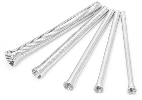 5Pcs 21CM Pipe Bender Super Elastic Steel Spring Tube Bender Mini Pipe Bender PVC Essential Electrical Wire Bending Pipe Tool Pipe Bender Spring 15mm