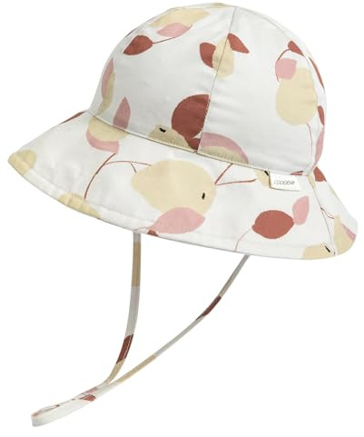 coolable Chapeau de Soleil Bébé Garçon Chapeau de Seau Bébé Fille Bord Large Bob de Plage Anti-UV Chapeau de Coton Réglable UPF 50+ - Récolte 2-4 Ans