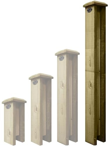 Premier Garden Supplies Concrete Post Extenders (2-WAY STRAIGHT) W.100mm x D.100mm x Height 3ft (90cm) Designed for Flat or Bobble Top Posts Can be self adjusted for Pyramid Top