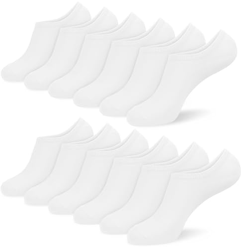 srclo Womens and Mens 6 Pairs Bamboo Trainer Socks, No Show Socks Low Cut Invisible Non Slip Liner Socks Multipack Casual Footies for Sneaker Loafers and Boat Shoes