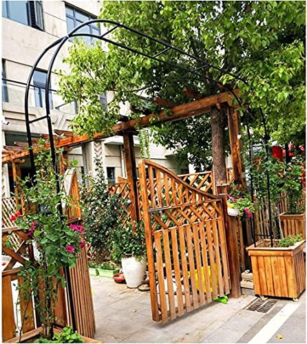 sjdoPulse Arche De Jardin, Tonnelle À Roses en Métal, Cadre D'Arches De Fleurs, Jardin D'Arche Extérieur pour Roses Et Plantes Grimpantes, Mariage, Anniversaire, Fête d'anniversaire,Blanc,W2.4M*H2.2M