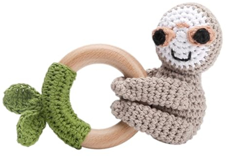 Babyrassel glidning bebis hängselhäkelte babyfilt handgjord ring ring baby ring ring baby leksak för pojkar och flickor