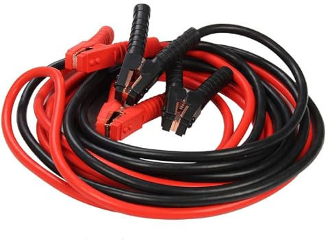 CROWNSHOP Jumper Cables for Car BatteryI nsulated Booster Cables with PVC CASE 6M 3000Amp Jump Starting Dead or Weak Batteries Emergency Roadside Assistance, Works in Every Weather