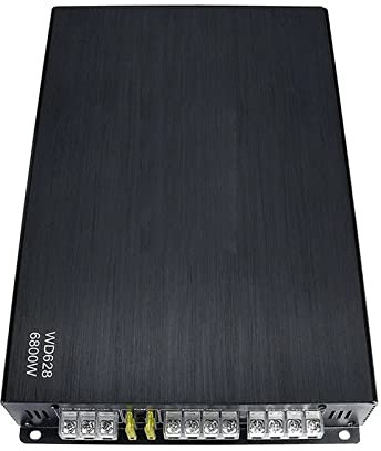 ZKLGS Amplificateur Audio, DC 12V 6800W Max 4 canaux amplificateurs de Son de Voiture Classe A/B Caisson de Basses stéréo Haut-Parleur de Basse amplificateurs Automobiles