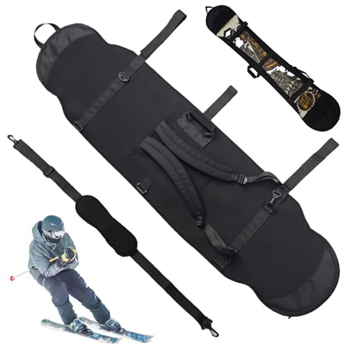 Csafyrt Snowboard Sleeve, Adjustable Soft Snowboard Bag with Shoulder Strap Scratch-Resistant Lightweight Convenient for Outdoor